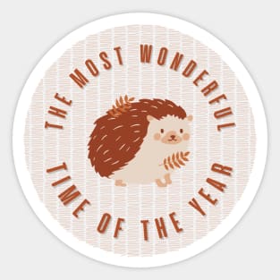 What is the most wonderful time of the year? Fall, of course! Sticker